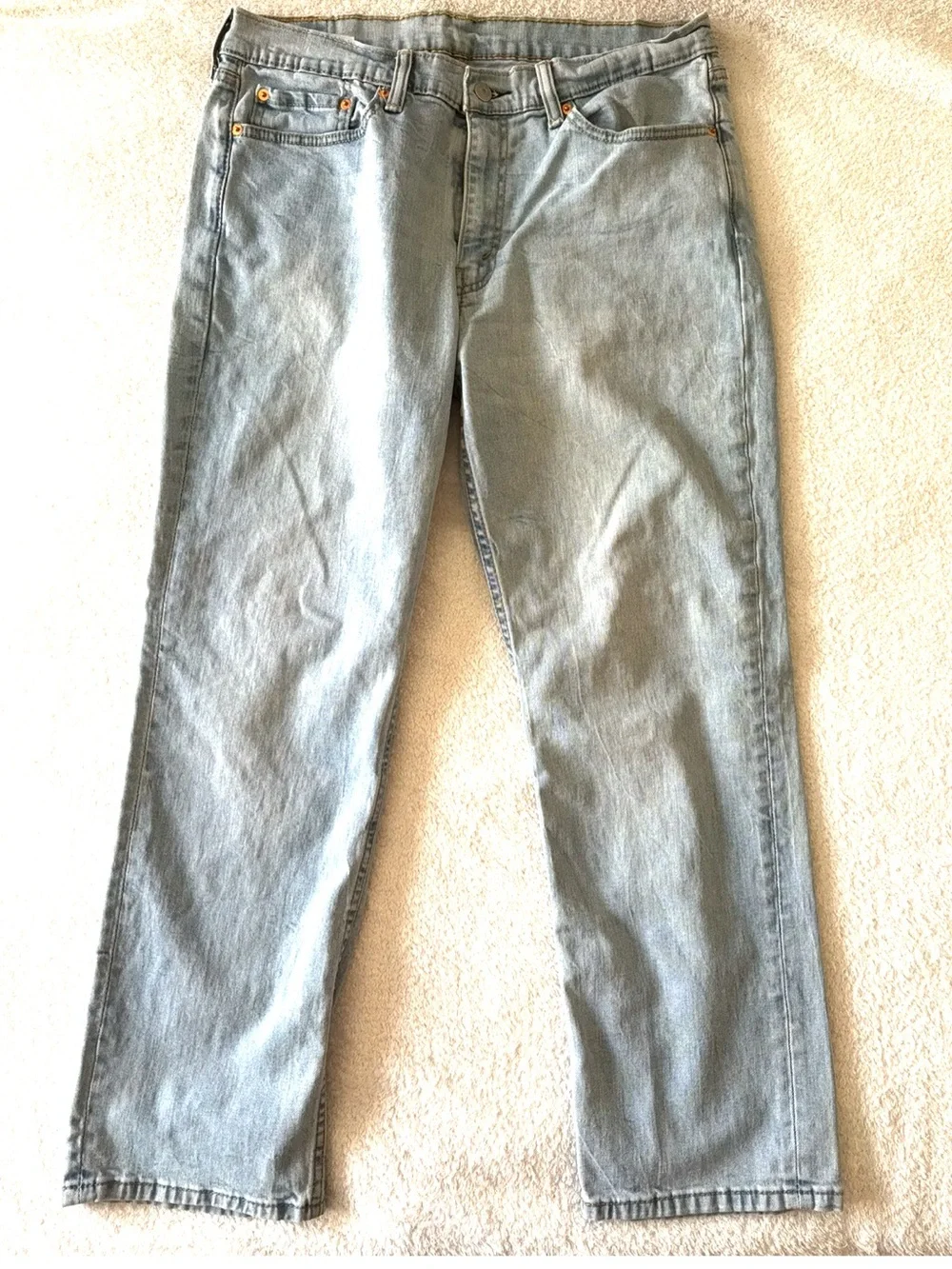 Levi’s Men's Straight-Leg Jeans in Wash Light Blue